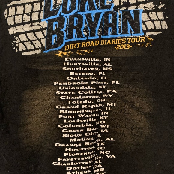 Gildan Ultra Cotton (preshrunk) Luke Bryan Tee Sz S - Picture 4 of 5